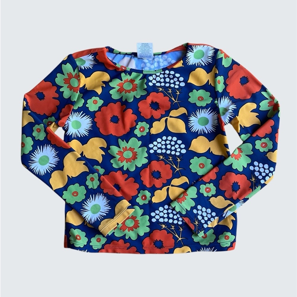 Marimekko for Target - Swim Top Rashguard - Kids' Girls' Medium - long sleeve